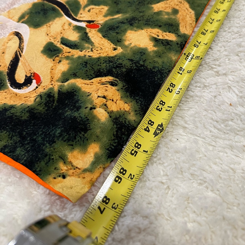 100% Silk Kimono Style Long Scarf, Vintage - Picture 7 of 8